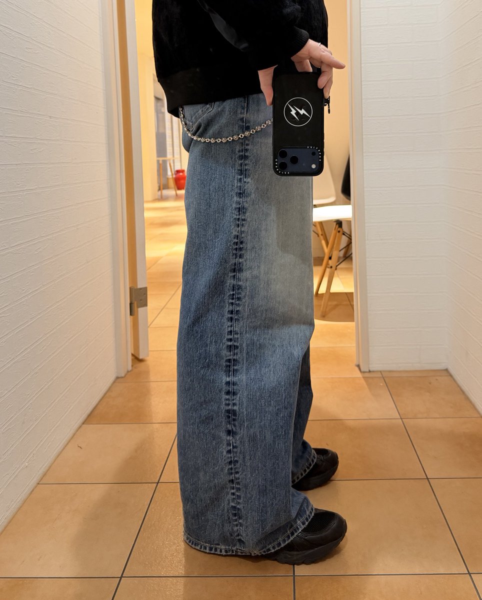 春夏にも再度販売する VICTIM × HAGUN / WIDE PIPE DENIM PANTS (BLUE