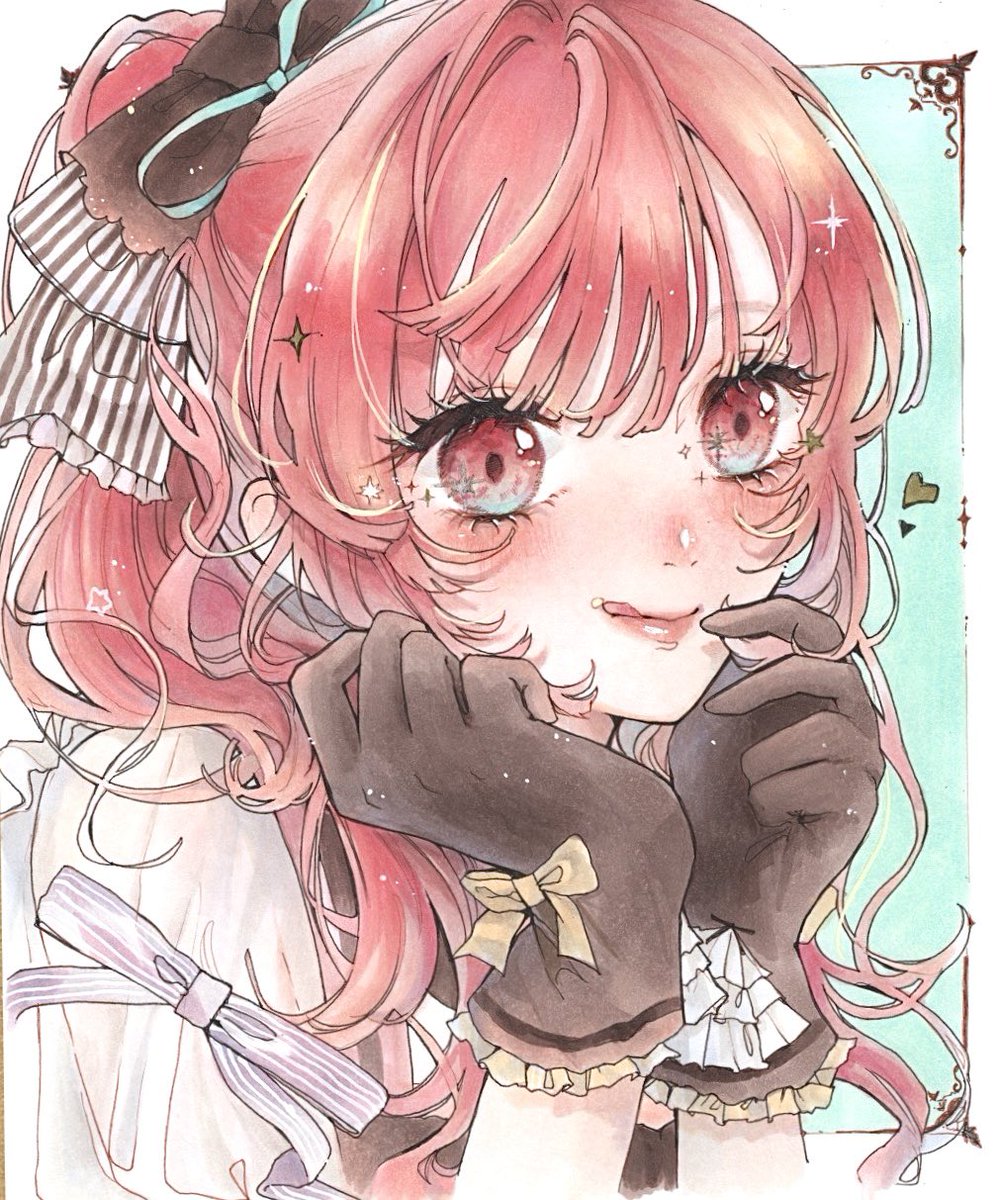 私はこういう絵を描いています コピックでキラキラ可愛い女の子達を