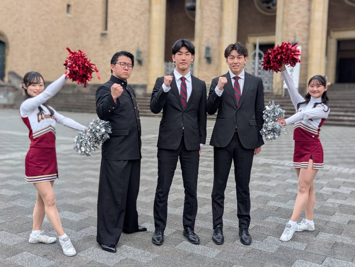 本日、早稲田大学にて、#岩屋頼 選手 と #堀田尚秀 選手の記者会見が行