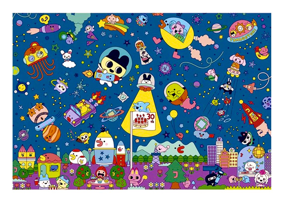 30周年のパズル売ってる🧩✨️ プレックス PLEX 300-187 たまごっち じ