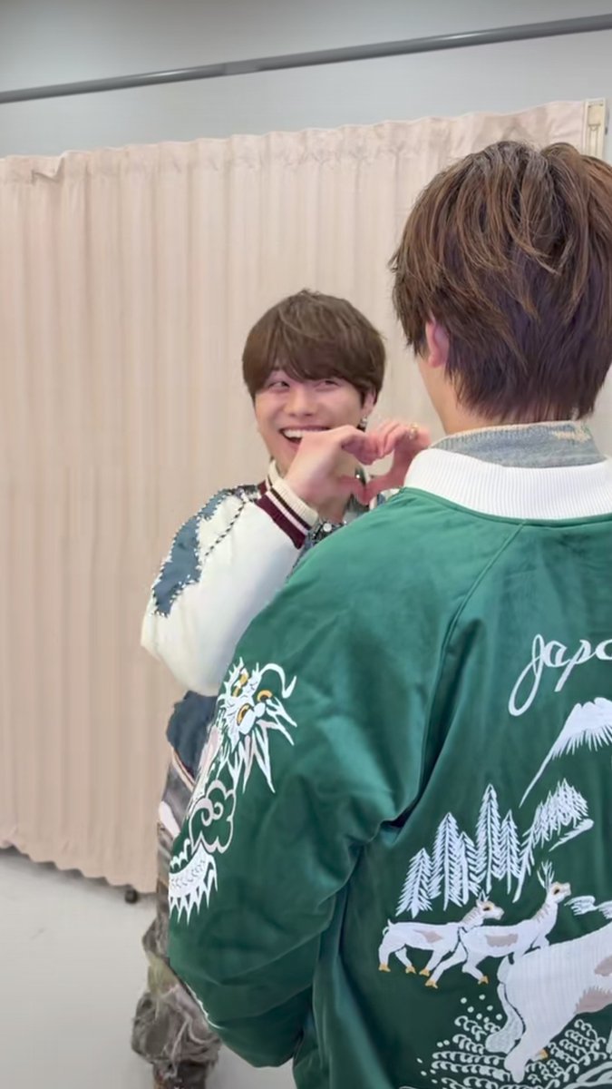 丈橋ありがとうございます💚💙 丈くん絶対ニヤニヤしてるよね🥰 #大橋