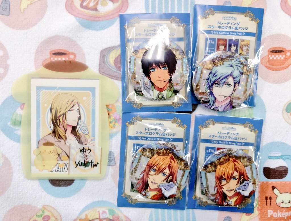 交換】うたプリ ブロメイト スターホログラム 缶バッジ 缶バ 譲＞レン2