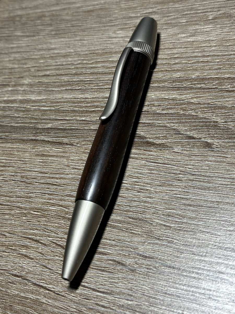 パトリオットペンの縞黒檀✨ 久しぶりに作りました☺️ #メルカリ #木