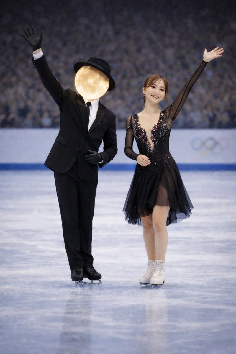 月の顔の男 #チョコミントの日 静かな夜に 甘さをひとさじ Cool mint