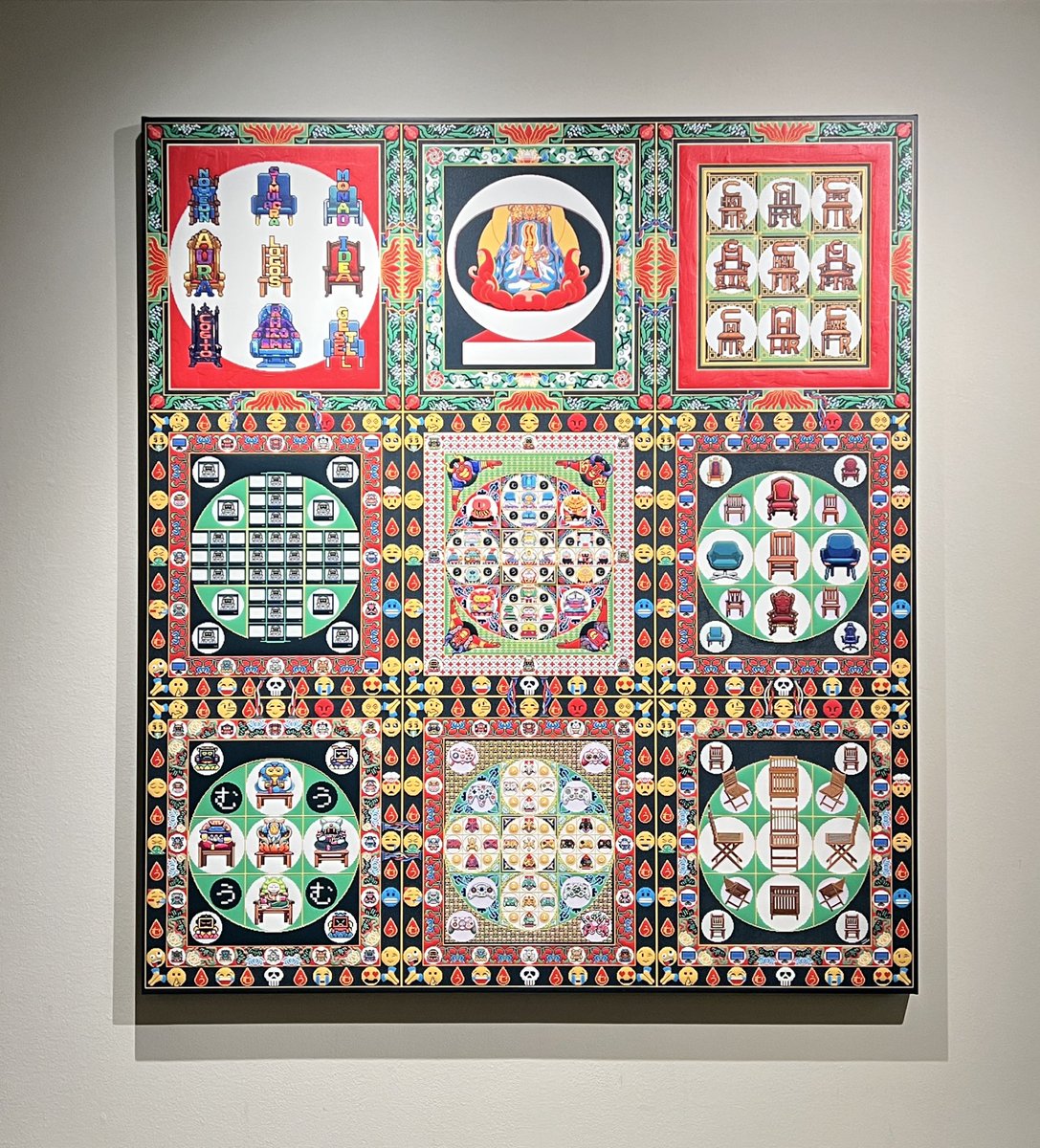 今回アンテルーム京都『デジタルアウラ』でお披露目の『椅子曼荼羅』は