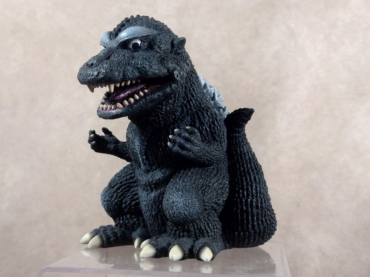 鎮座獣 ゴジラ1954 リペイント、カスタム 口開け状態に加工した物です