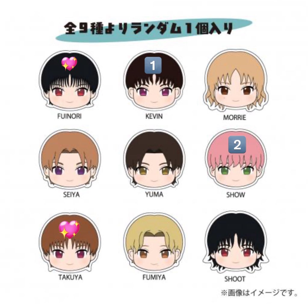 BUDDiiS ランダム アクリルクリップ 交換 求:TAKUYA(優先)・FUMINORI