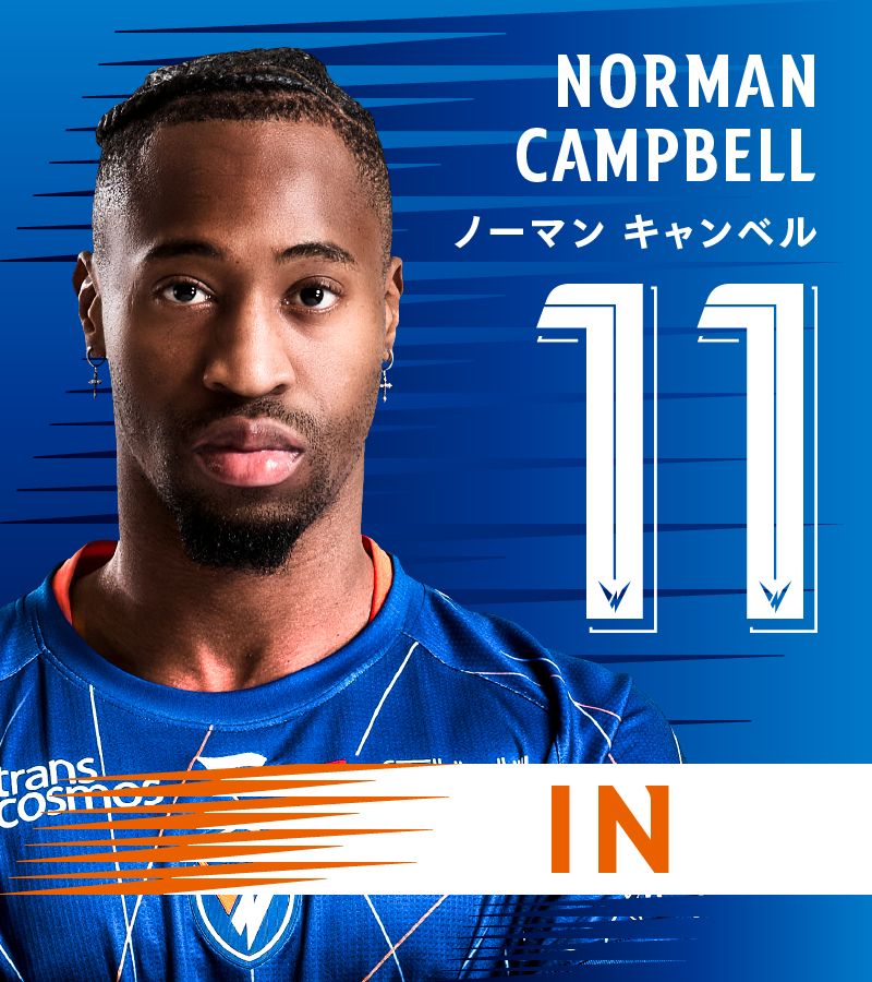 🔷🔶 ⌚️67'｜選手交代 👉名古屋 0-1 長崎 🔛 11 #ノーマンキャンベル