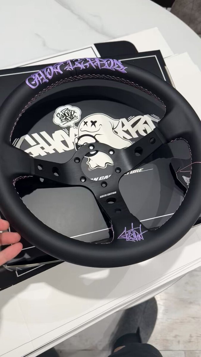 GHOST EXPOD ステアリング sixth purple 紫 おまけつき! GHOST EXPOD