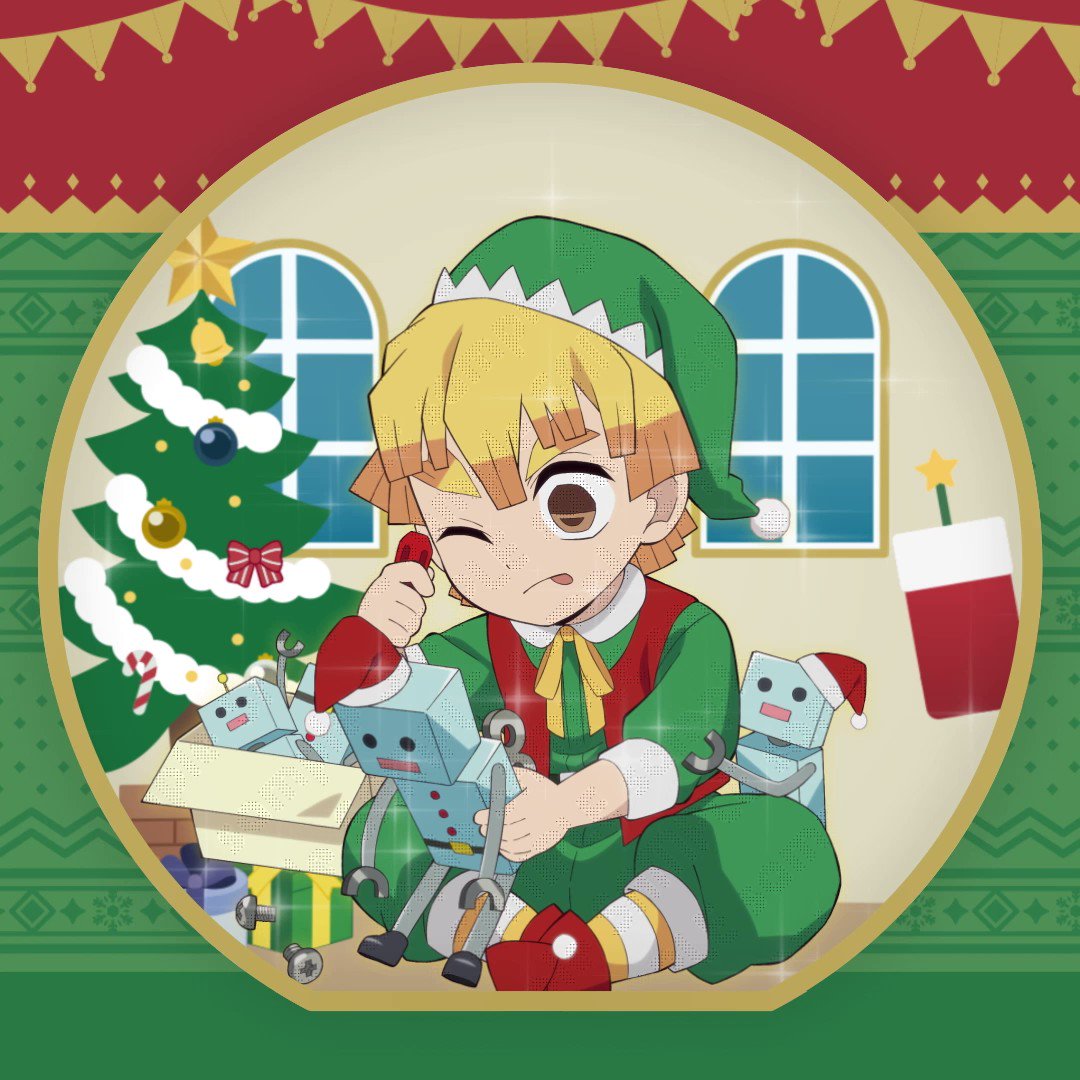 アニメ「鬼滅の刃」クリスマスイベント2022】 描き下ろしイラストのご