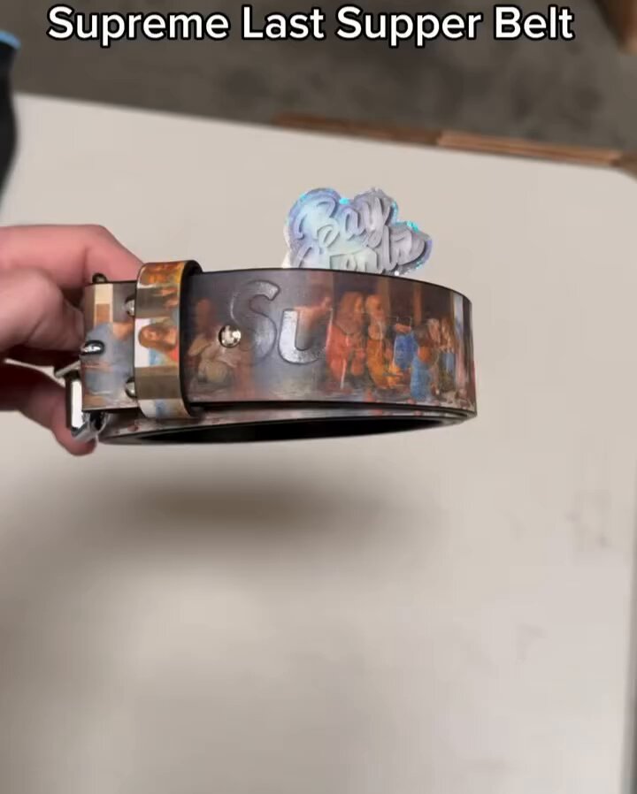SUPREME 2025 SS x Last Supper Cowhide Leather Belt が登場予定