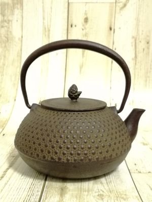 未使用品 岩手県奥州水沢幸工芸 現代の名工 佐藤勝久造 丸平型亀甲霰