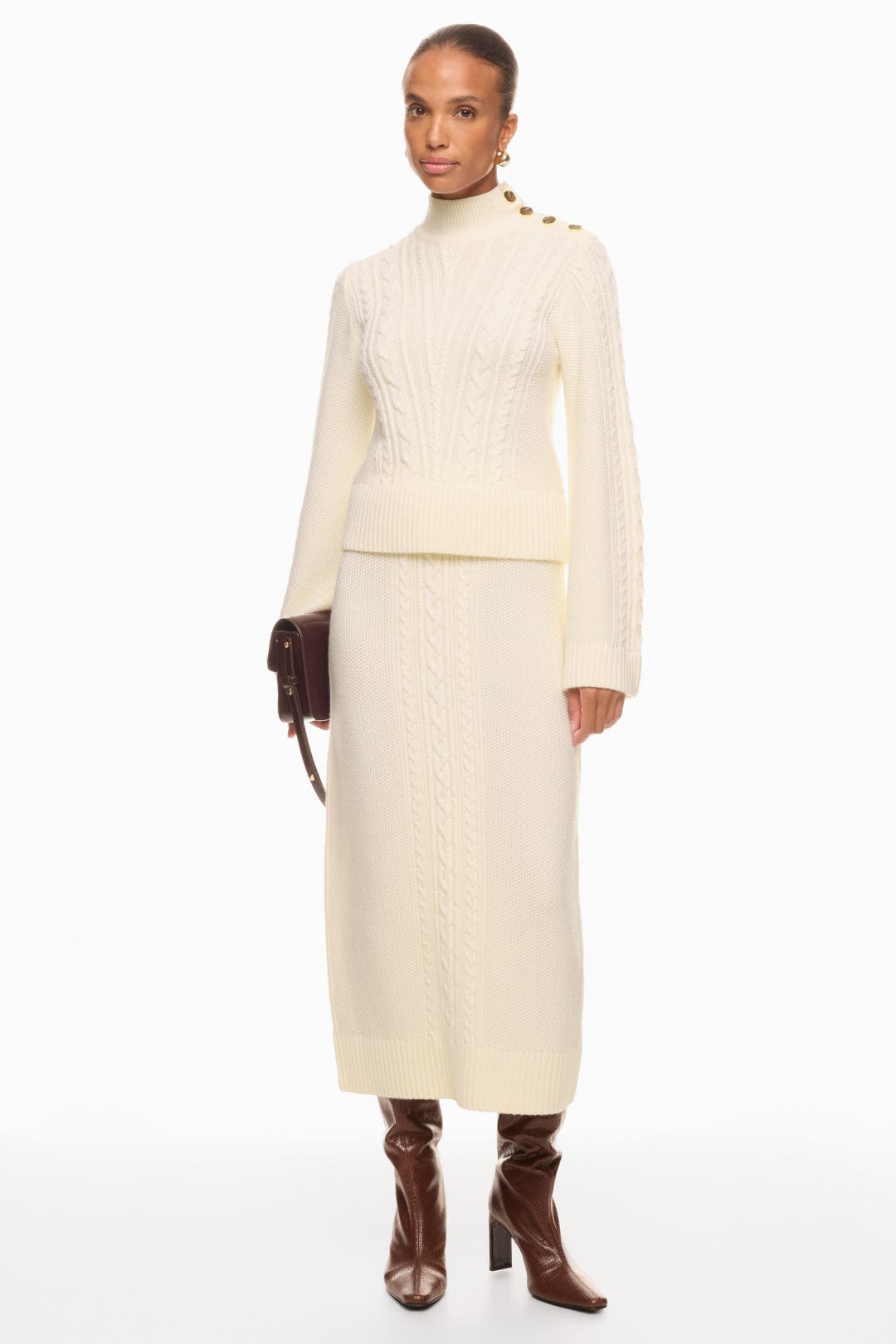Valentin Cable Knit Skirt by Derek Lam 10 Crosby | Rent the Runway