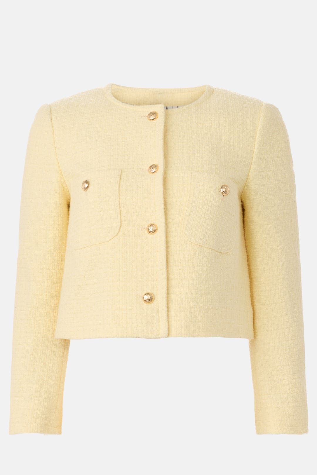 Tweed Collarless Jacket by CeCe | Rent the Runway