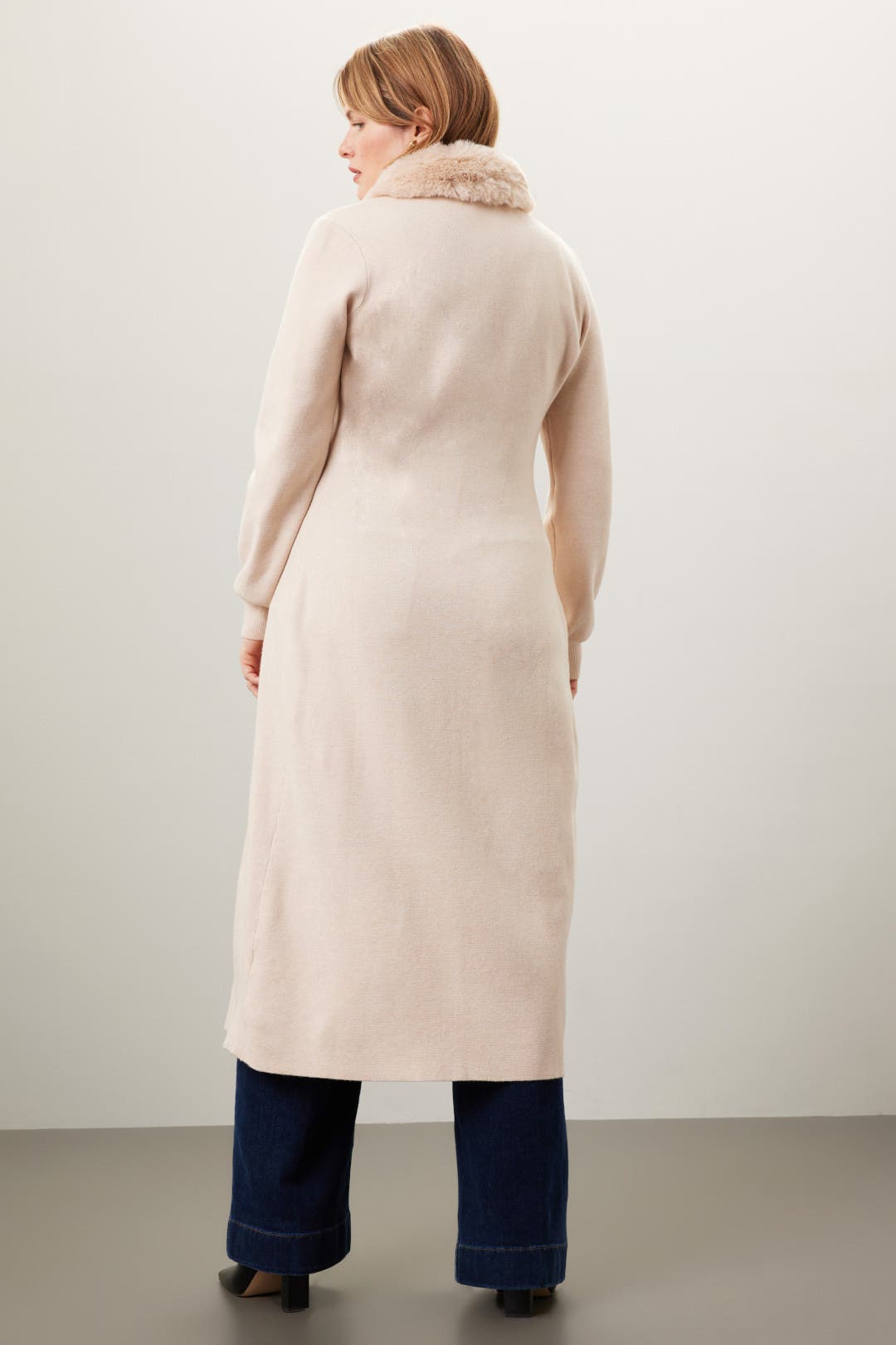 Long Faux Fur Cardigan by ASHLEY PARK x RTR | Rent the Runway