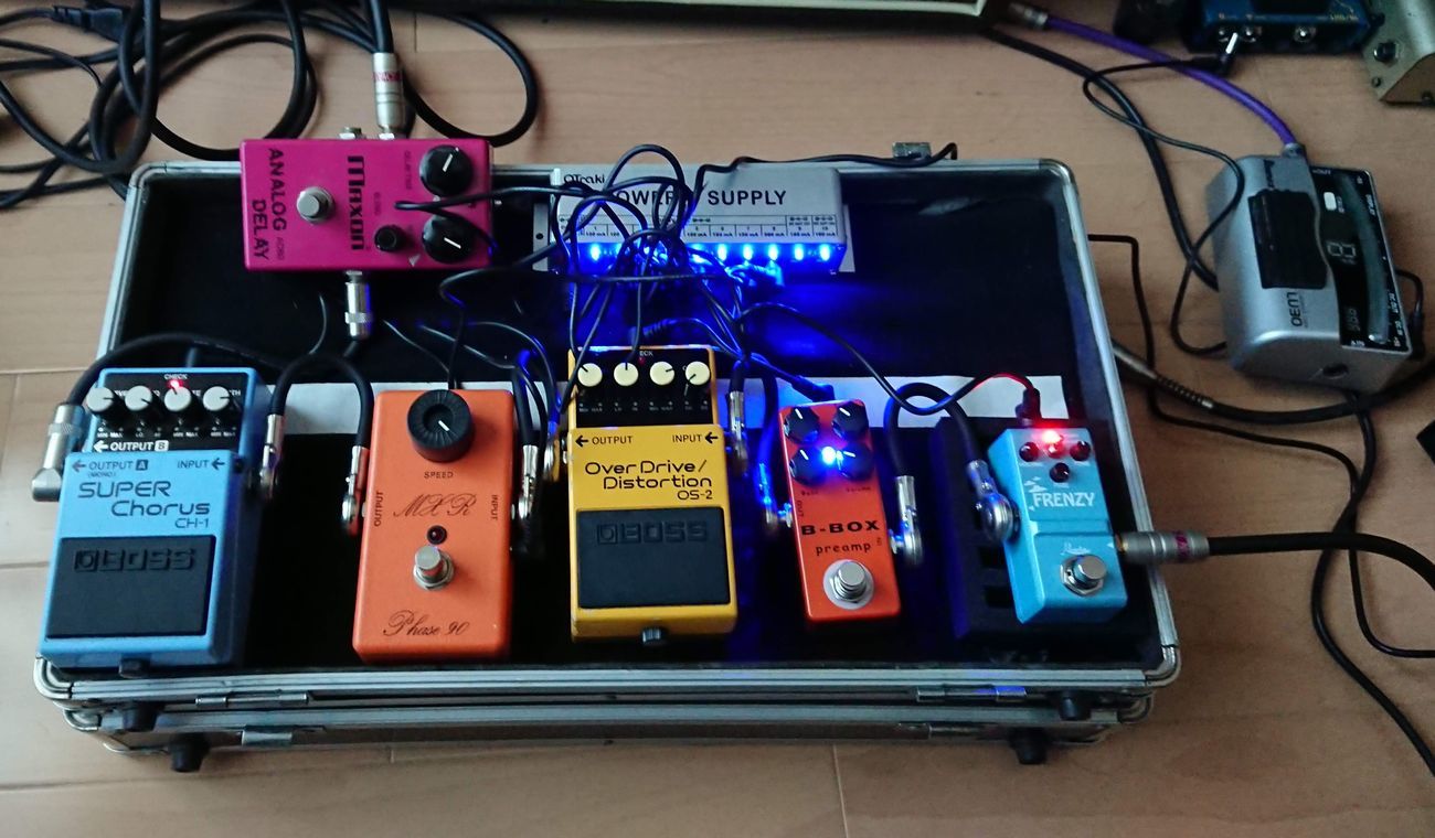 ギター エフェクター ボード組みまとめ売り Pedalboard with High-End