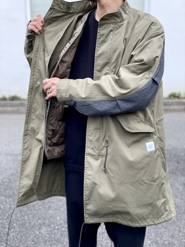uniform experiment - SLEEVE PANELED MODS COAT : UNDERPASS
