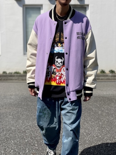 WACKO MARIA - LEATHER VARCITY JACKET. : dogdays☆underpassSea&Sun