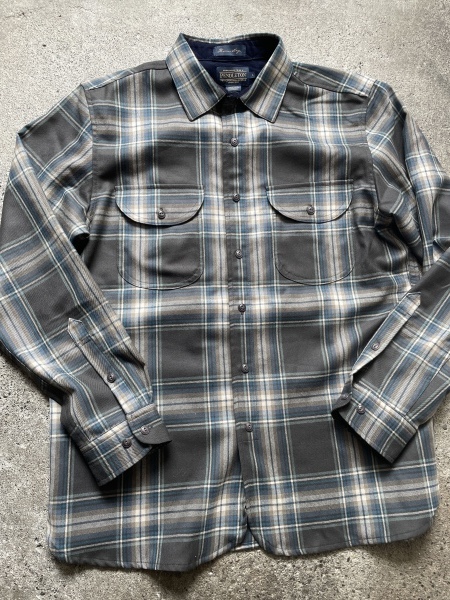 未使用品 PENDLETON チェック柄 ウールシャツ L トーマス・ケイ