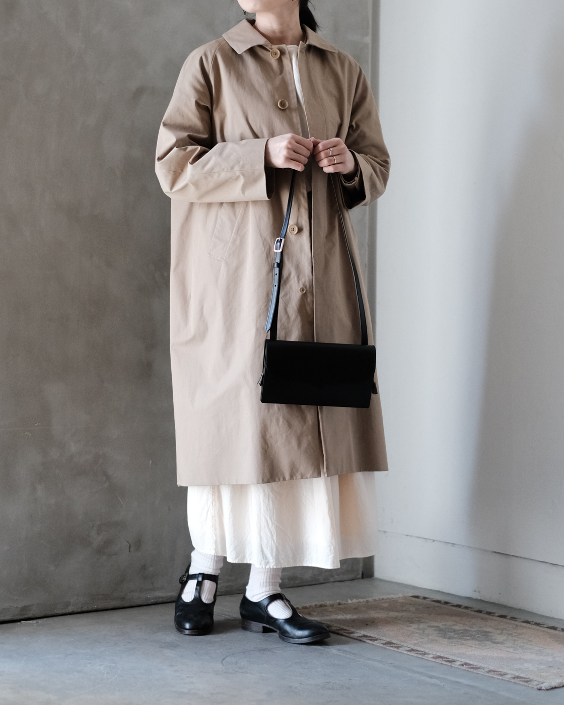 ステンカラーコート スタンダード col.Khaki | PEOPLE | ピープル