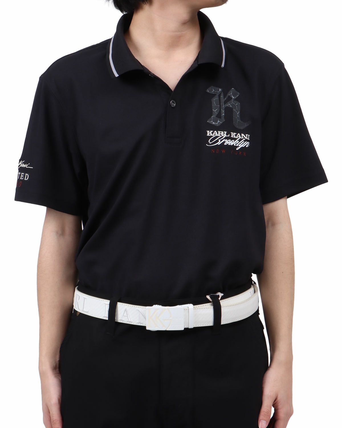 Karl Kani GOLF] ドライ UVカット クロコロゴ使い ベーシック ポロ