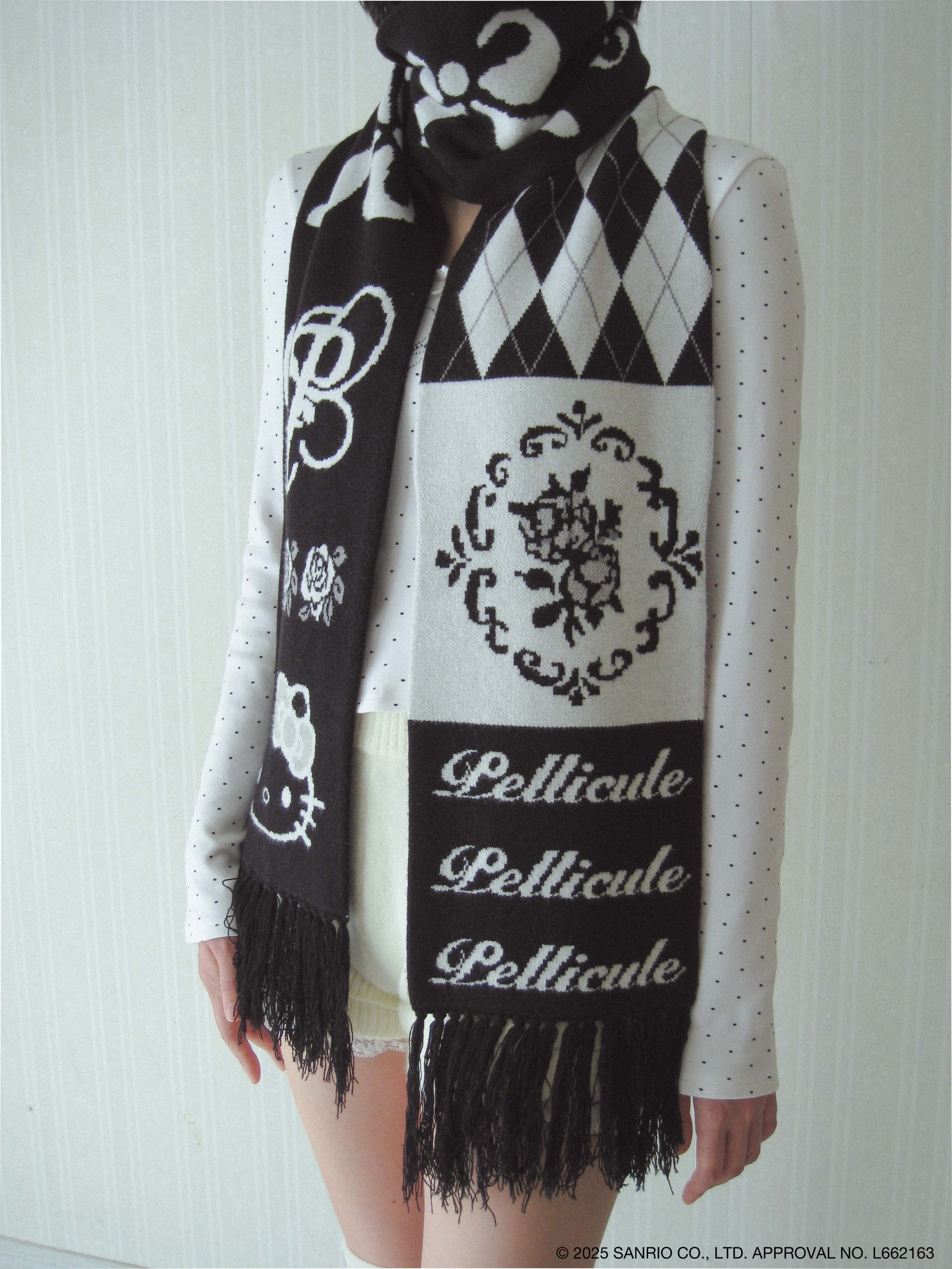 HELLOKITTY hug knitmuffler｜PELLICULE | ぺリキュール