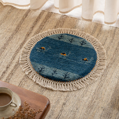 ギャッベ 丸形 直径約40cm – Persiadirect