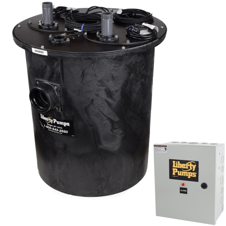 Liberty 1102/LE52M-AE, 1/2 HP Duplex Sewage Pump System w/ Control
