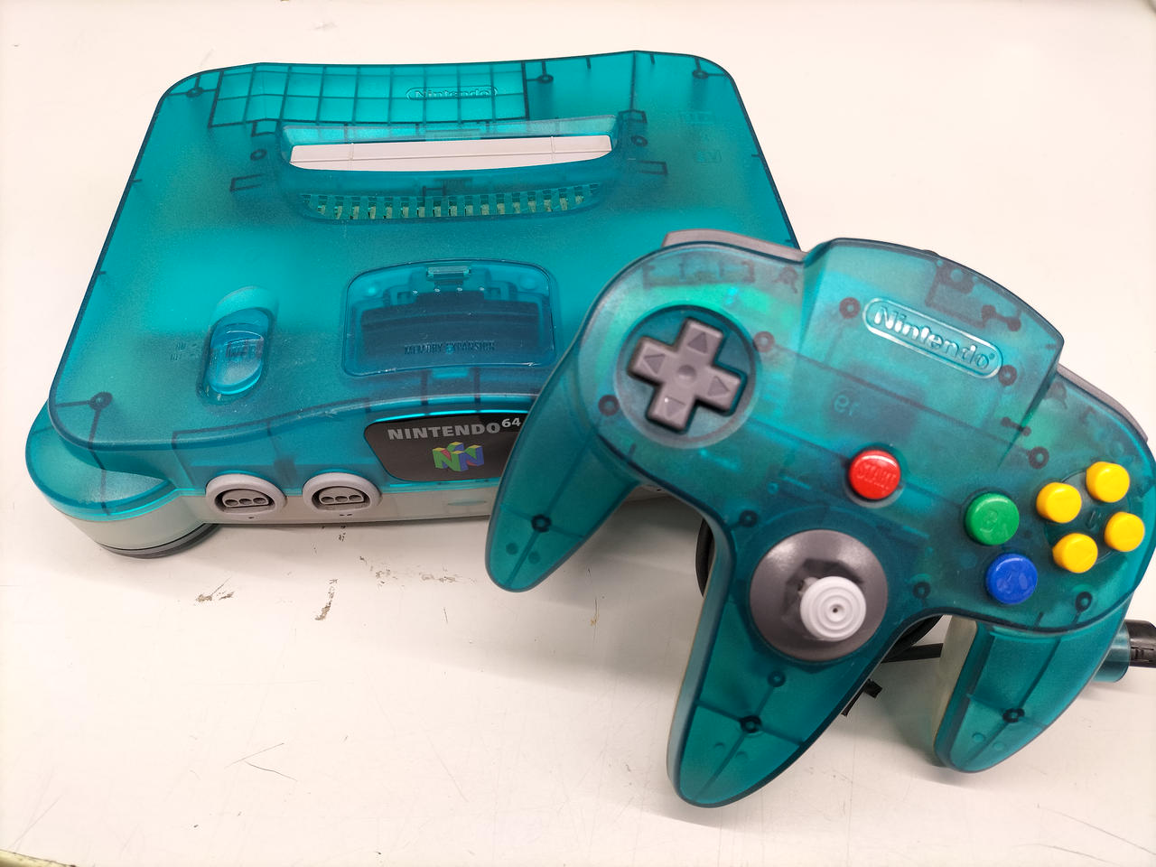 美品】ニンテンドー64 本体 クリアブルー 【公式通販】