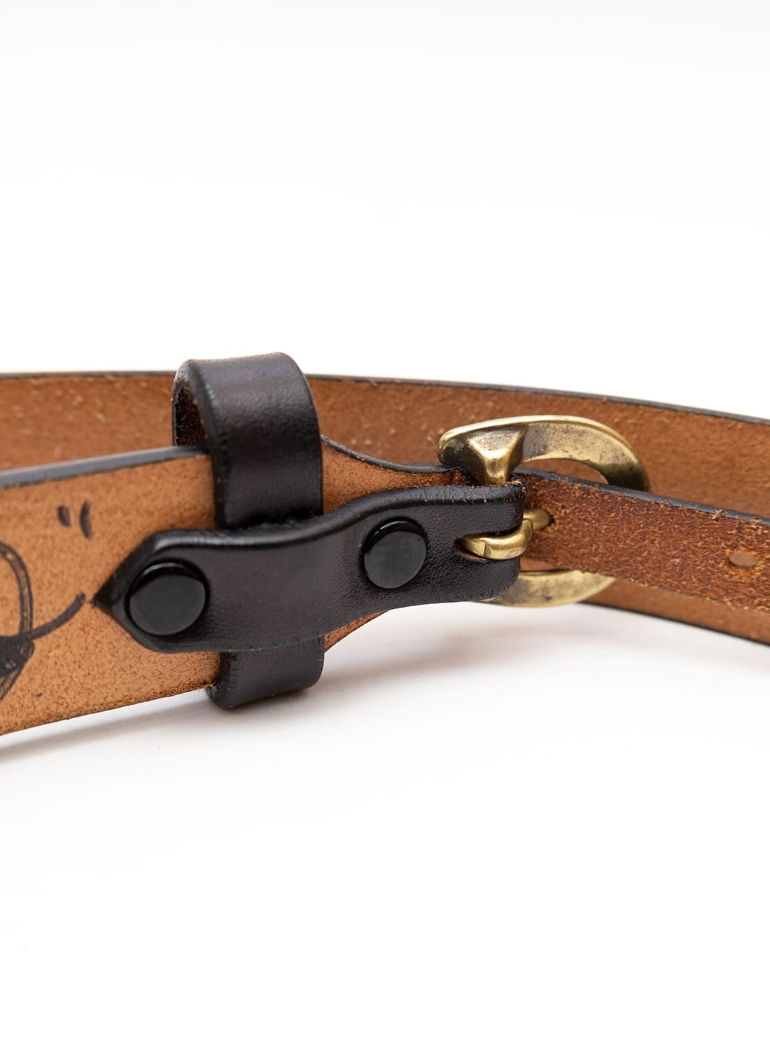 HIDE BUCKLE LEATHER BELT|ハイドバックルレザーベルトハイドバックル