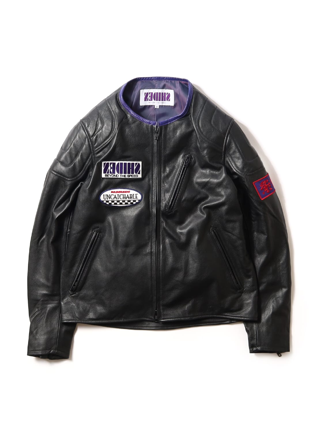 VOmax サイクルジャケット XL 紫×エメラルド ナイロン×裏起毛 USA製