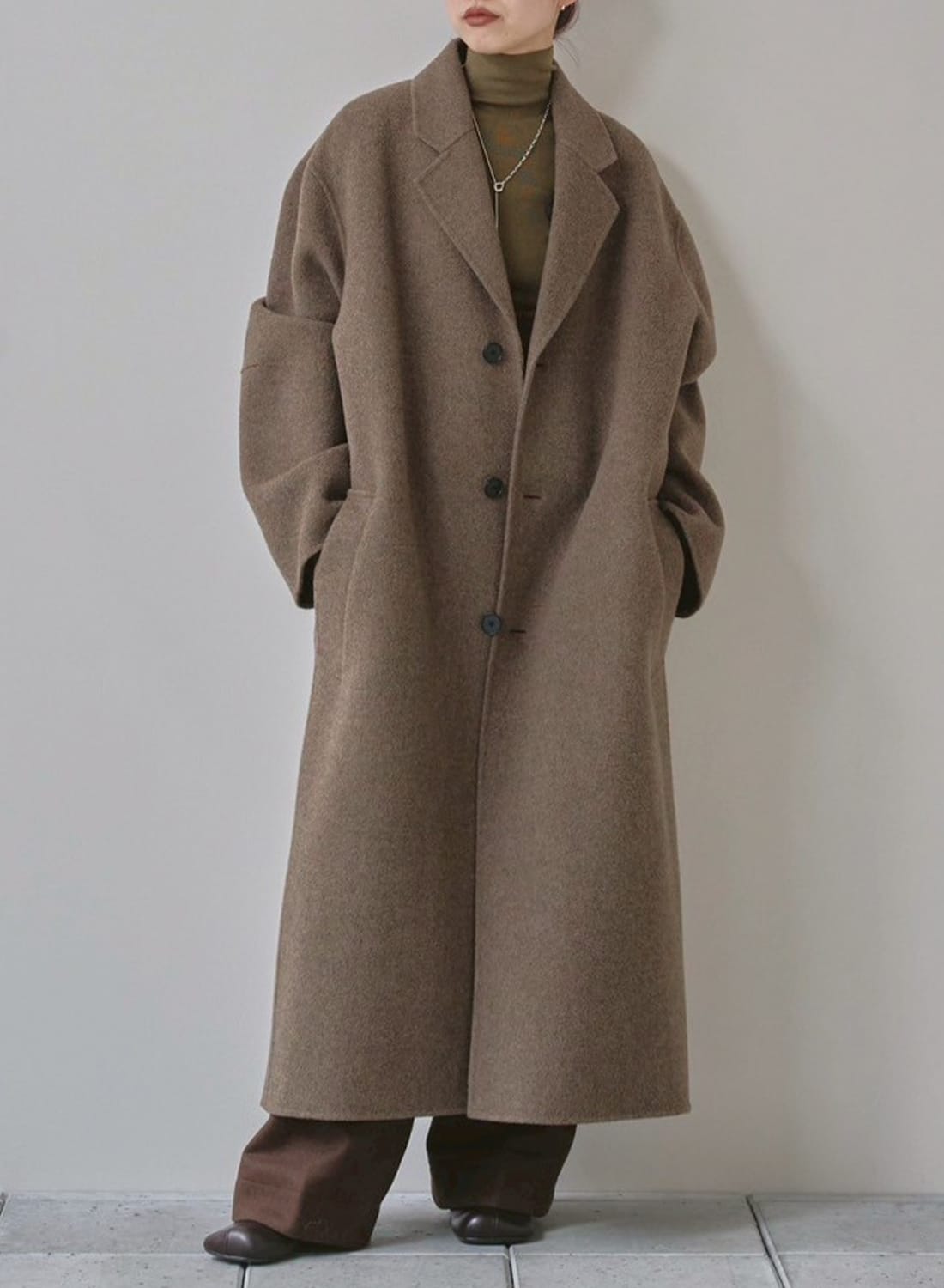 WOOL OVER COAT|ウール オーバー コートウール オーバー コート| MOONLOID