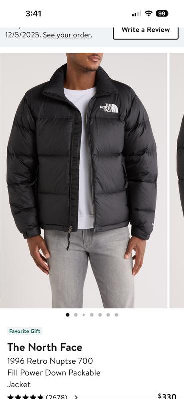 The North Face 1996 Retro Nuptse 700 Fill Power Down Packable