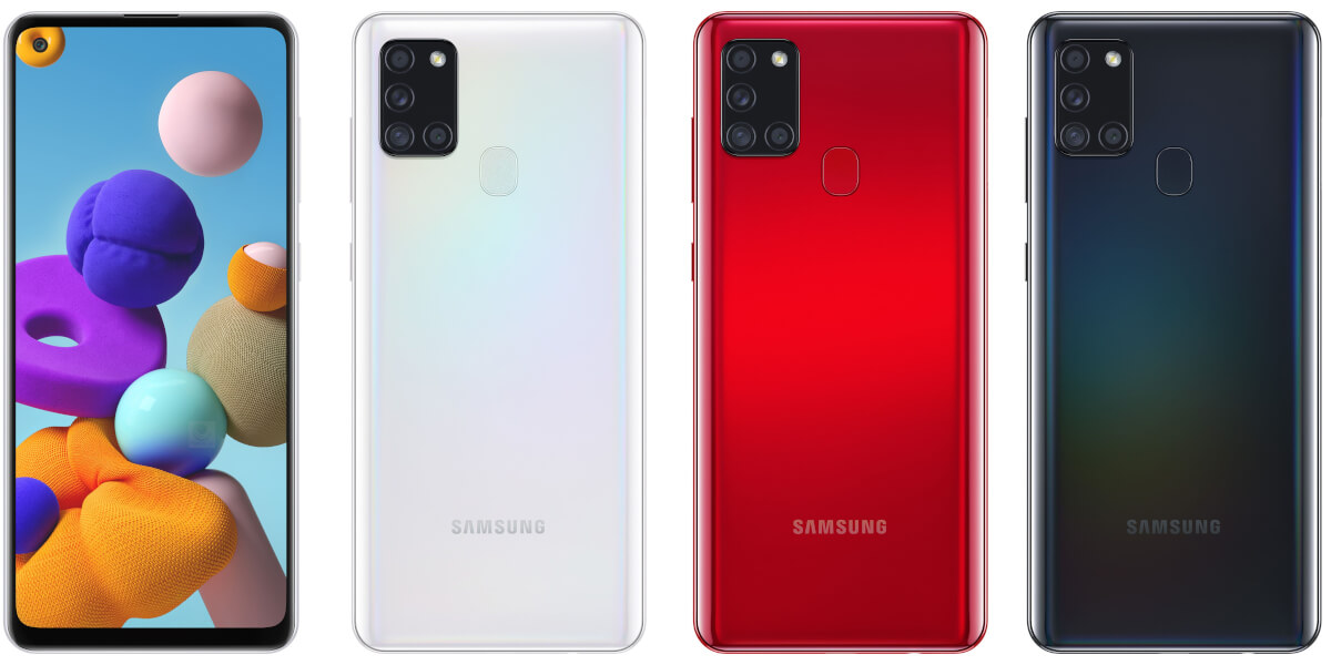Galaxy A21s 発表、パンチホール付6.5型ディスプレイ・5000mAh