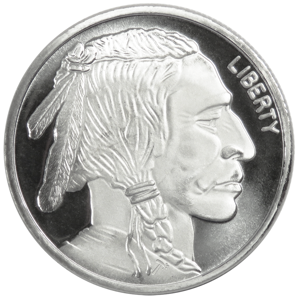 1 Troy oz Buffalo .999 Fine Silver Round - Pinehurst Coins