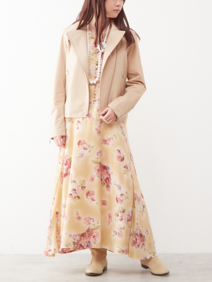 color leather jacket special order カラーラムレザーライダース