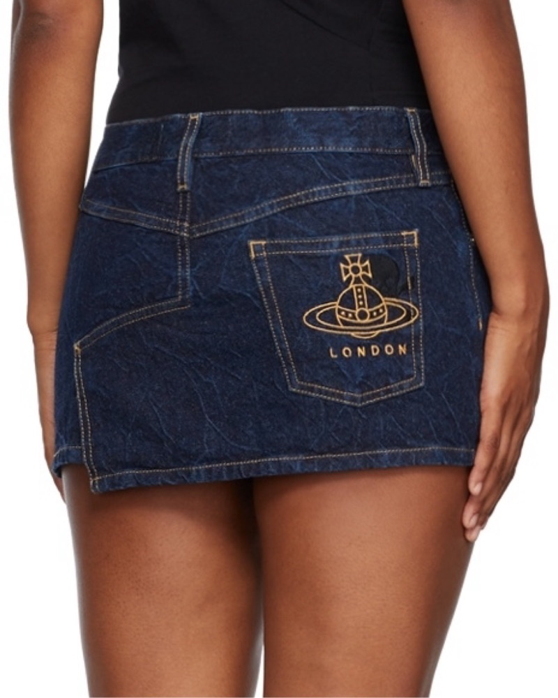 Vivienne Westwood Denim Mini Skirt by Vivienne Westwood - Pickle