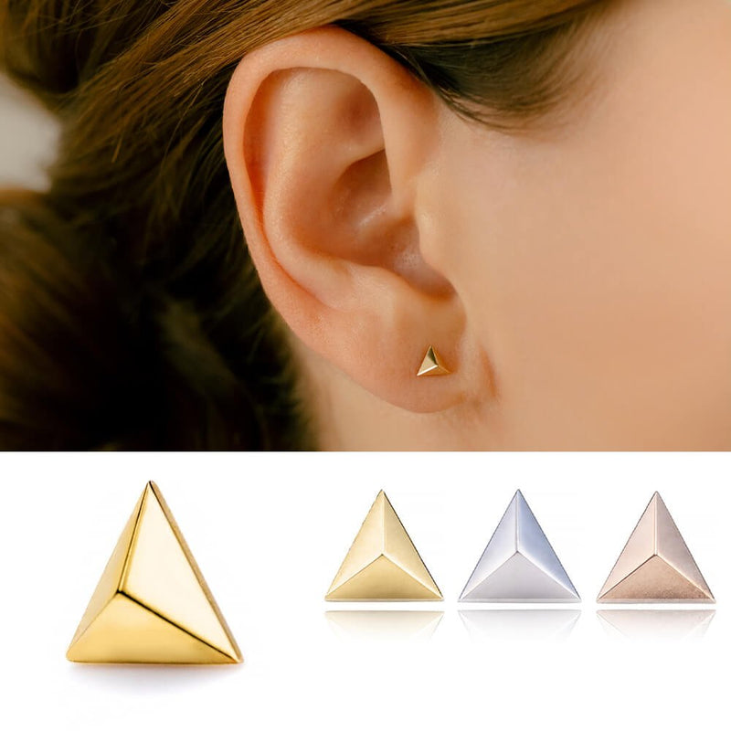 BECOME TREE トライアングルピアス BECOME TREE DOUBLE TRIANGLE