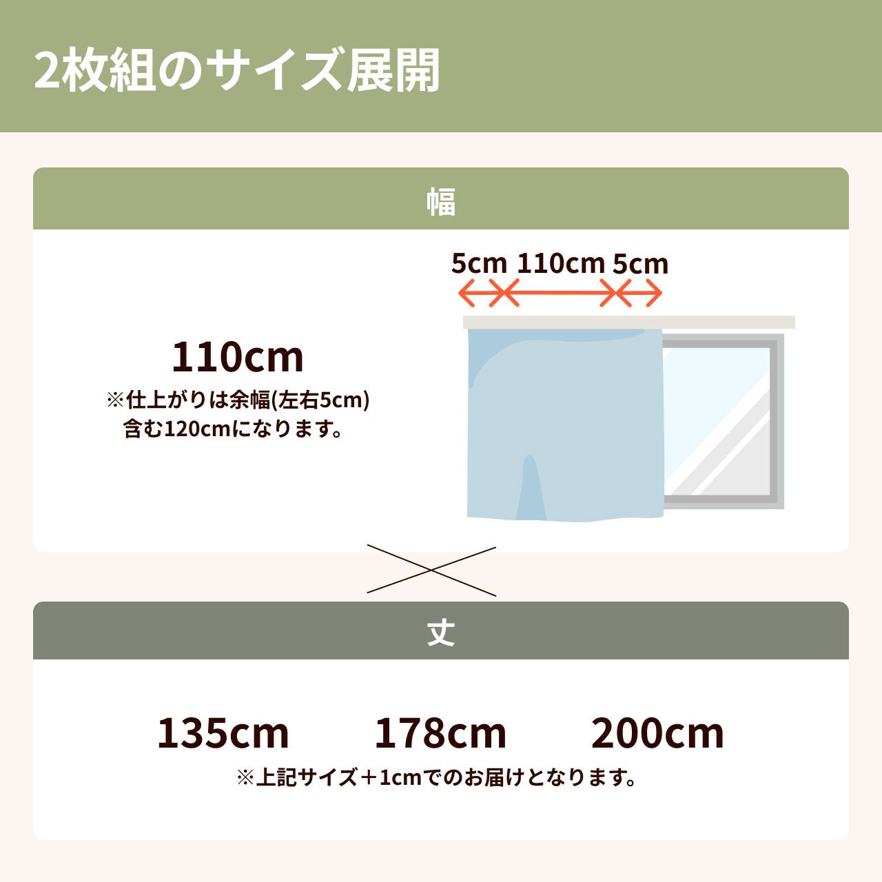 コーズプレミア 幅110cm×丈200cm 2枚 遮熱遮音遮光 防音ライナー付