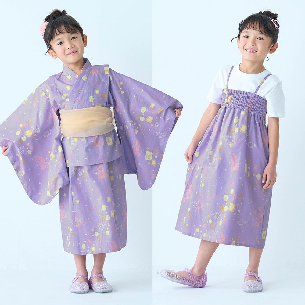 キャラクターモチーフの2WAY浴衣セット（ディズニー 子供服/ベビー服