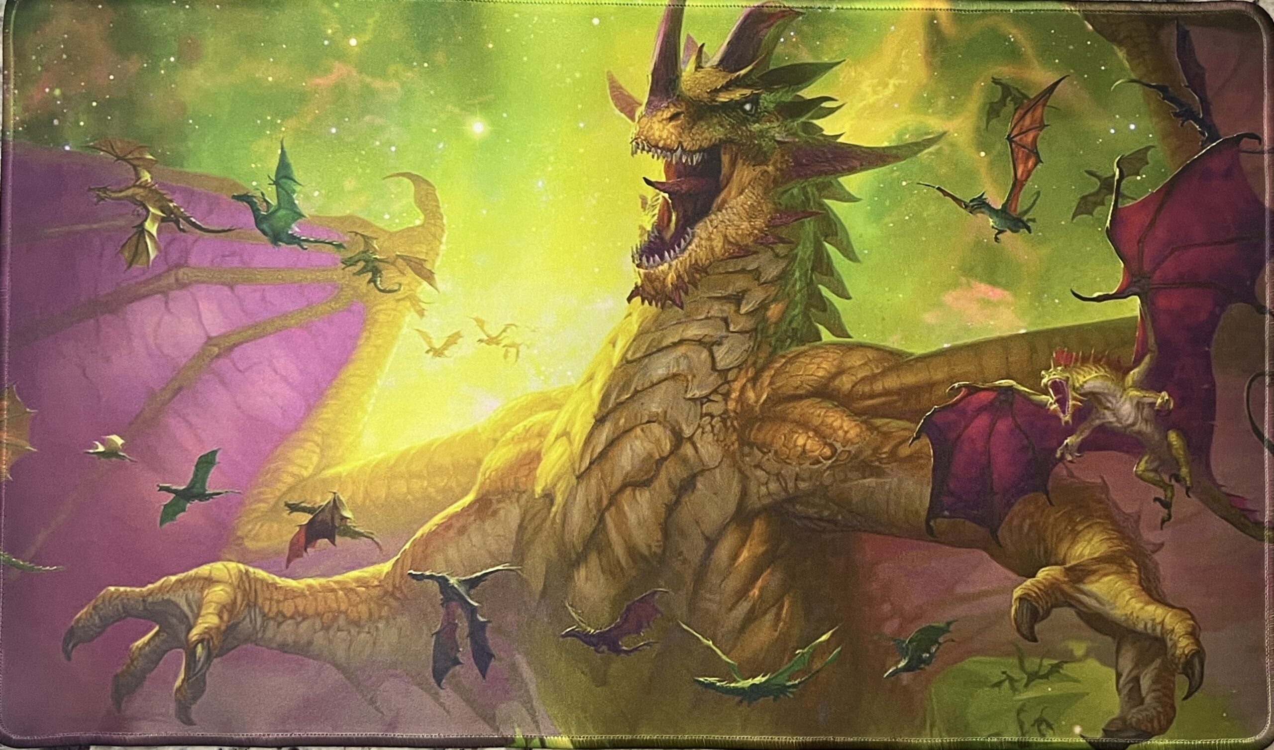 始祖ドラゴン The Ur-Dragon holo foil プレイマット ふぁきん 始祖