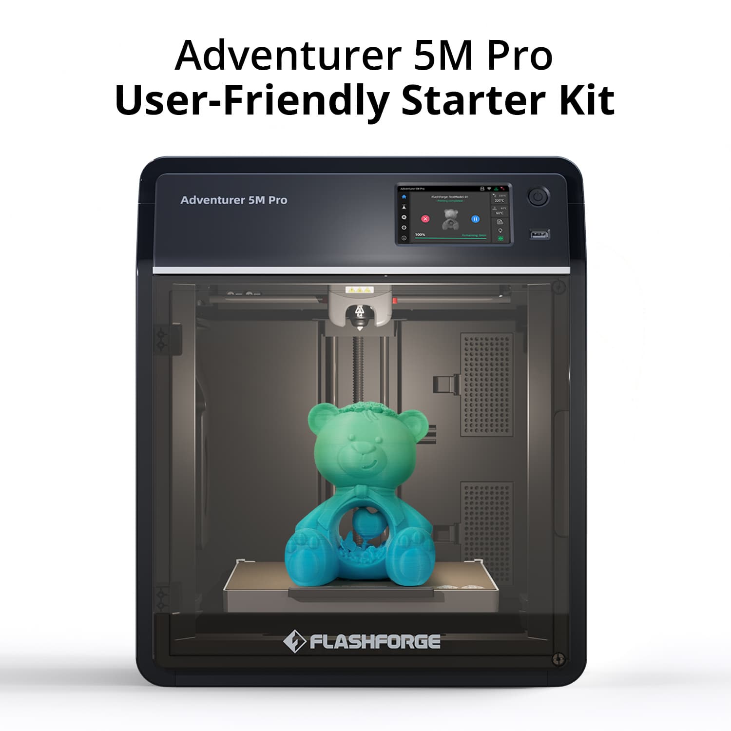 Flashforge Adventurer 5M Pro 3D Printer, Auto Leveling, 280°C