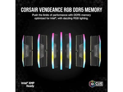 CORSAIR Vengeance RGB 32GB (2 x 16GB) 288 Pin PC RAM DDR5 6000