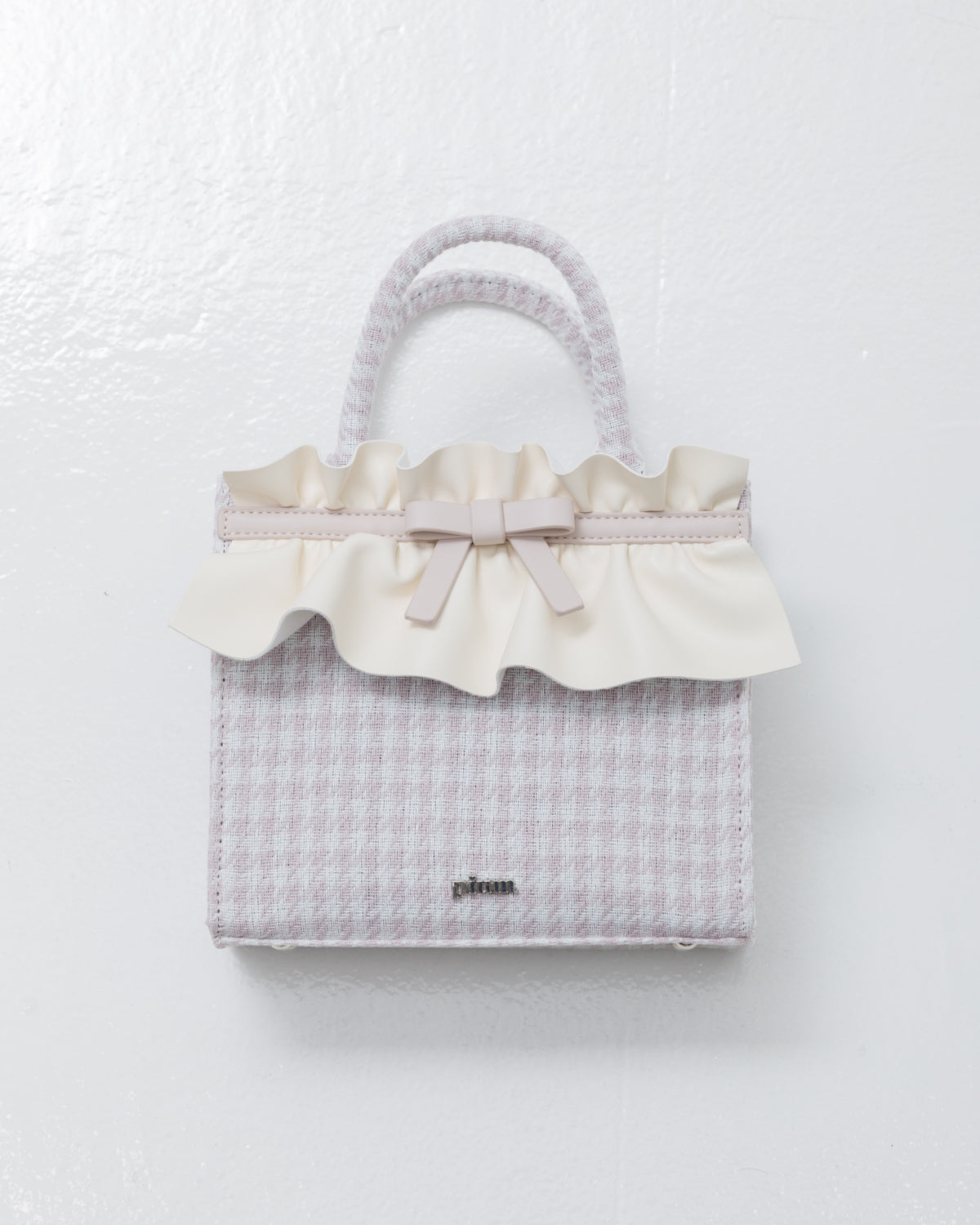 フリルリボンスクエアミニトートバッグ – pium