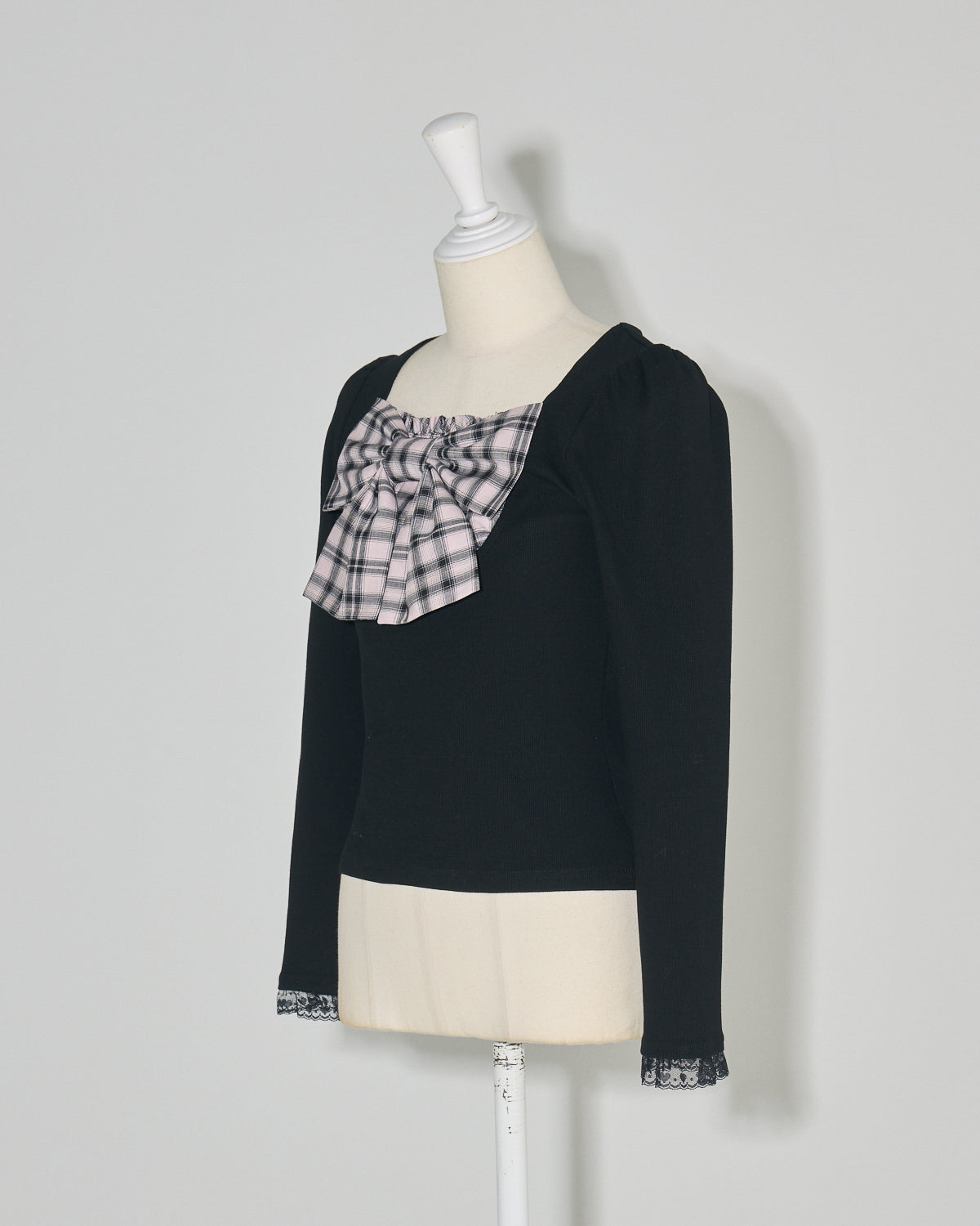 チェックリボンカットソー – pium