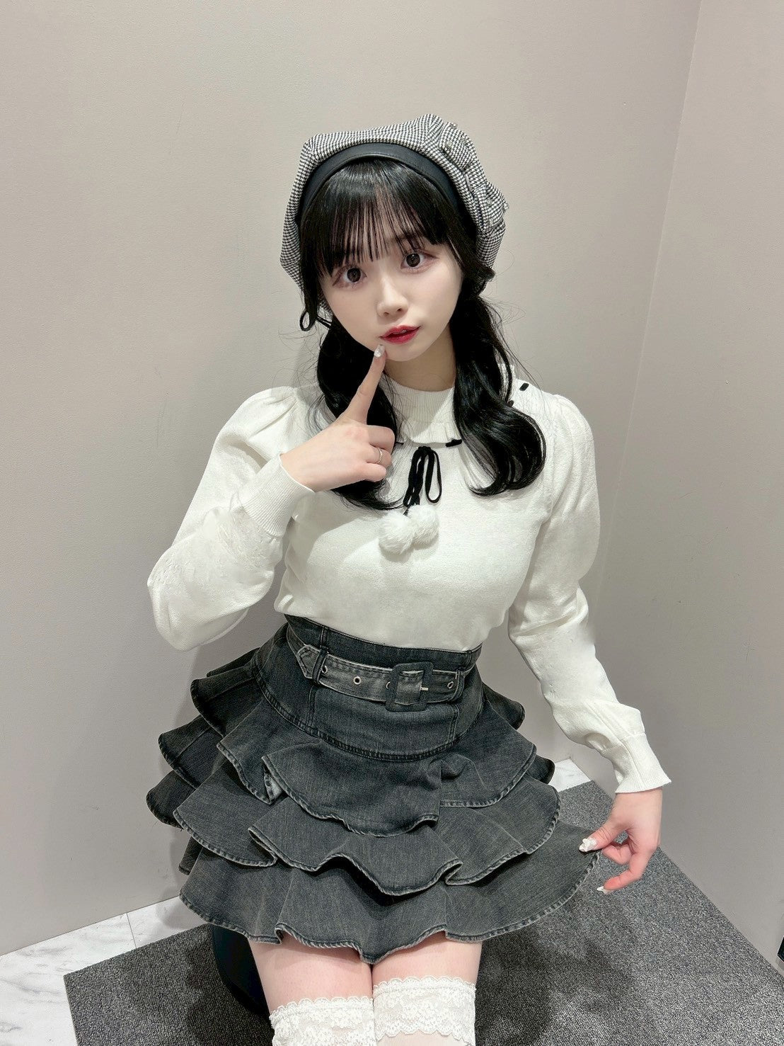 千鳥柄リボンベレー – pium