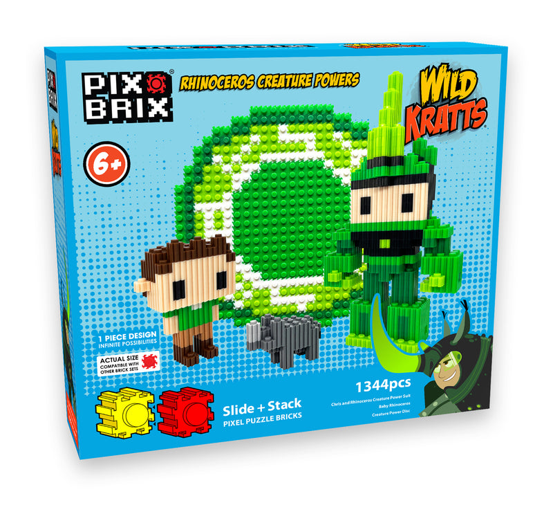 Assemble Chris's Rhino Creature Power with Pix Brix