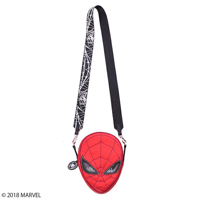 すぱいだーまん ショルダーバッグ ブラック ノベルティ スパイダーマン