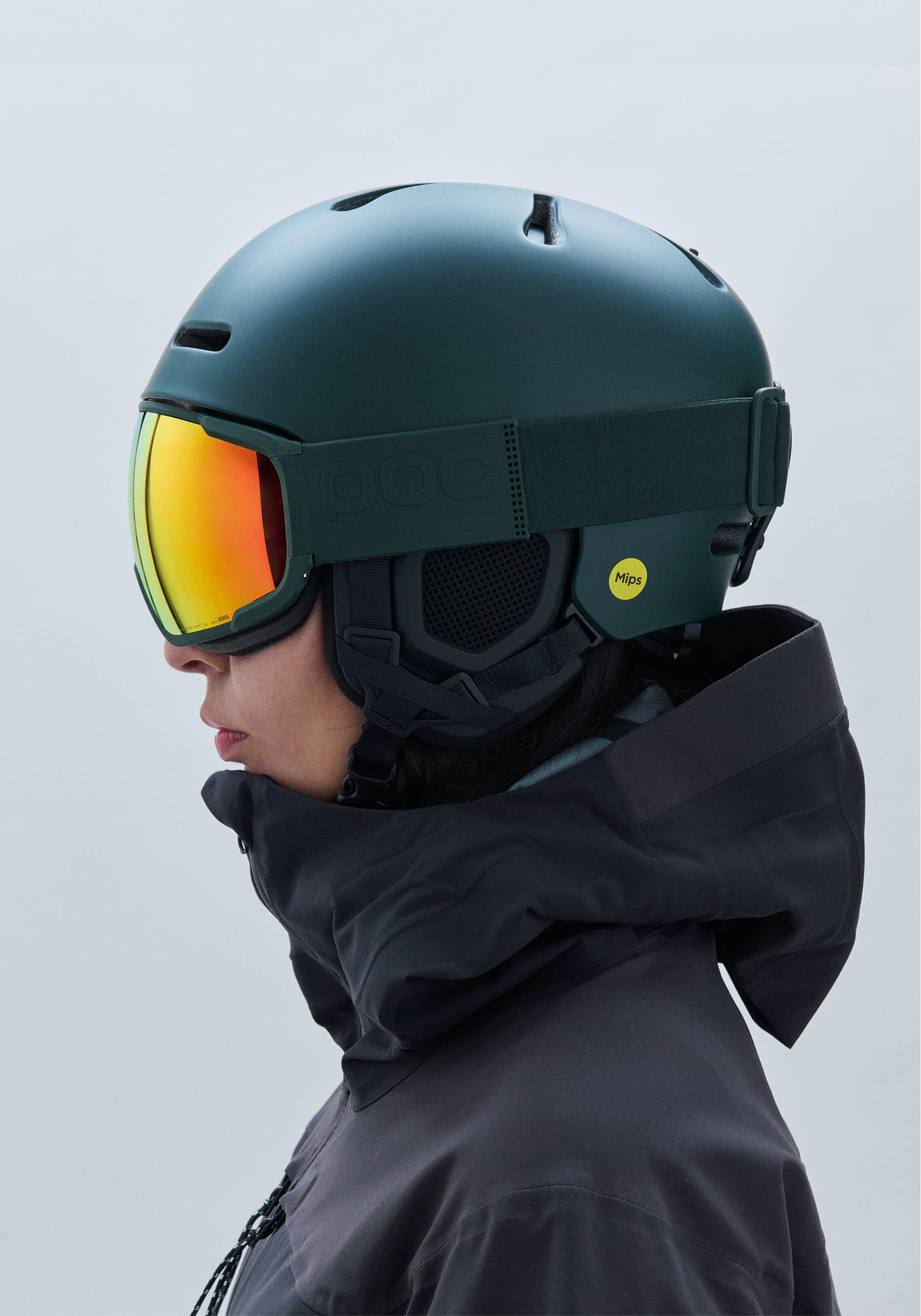 Zonula Ski Goggles in Pargasite Green | Ski Eyewear | POC (CA)
