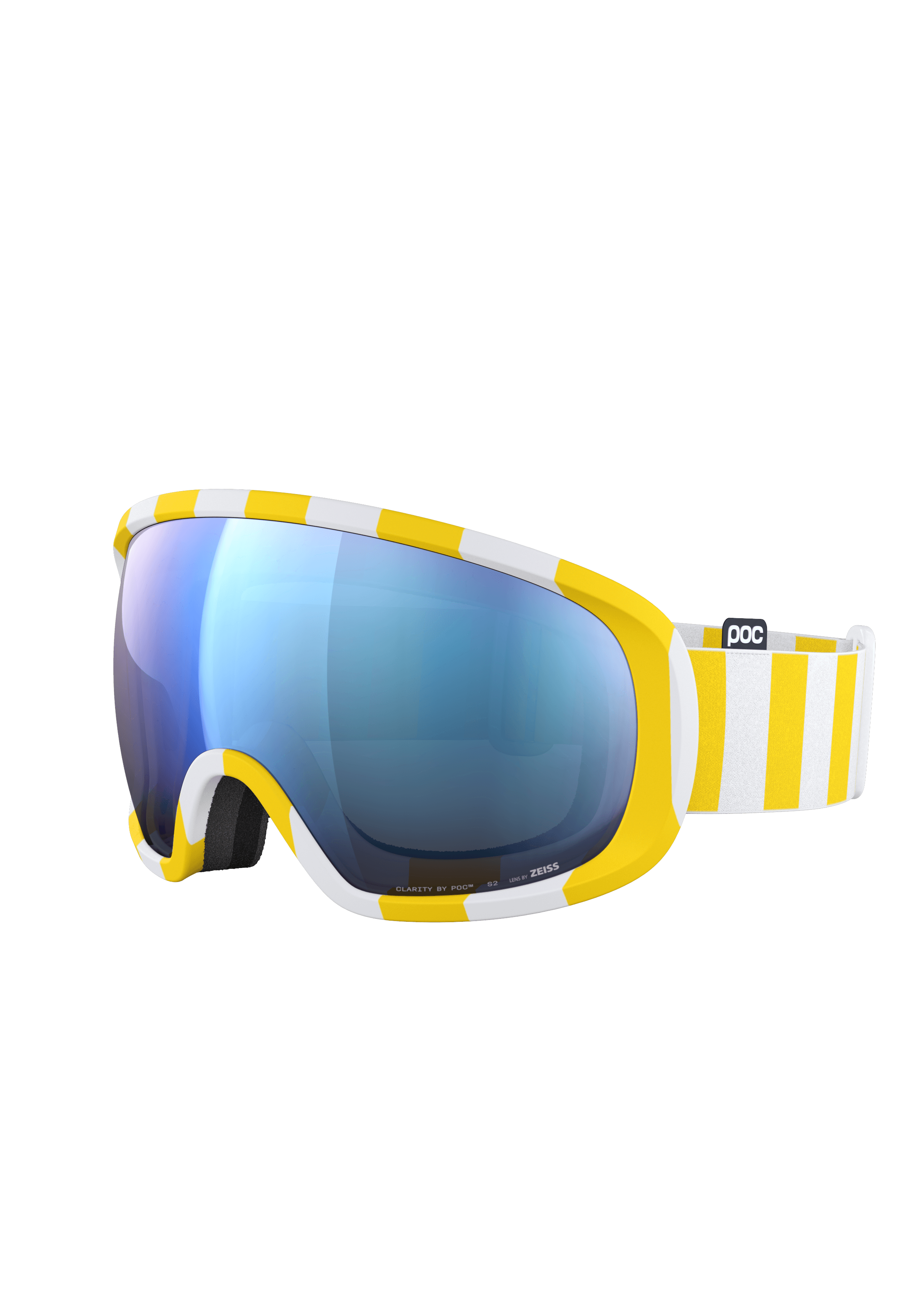 Fovea Ski Goggles in Jaune/Blanc | Ski Eyewear | POC (US)